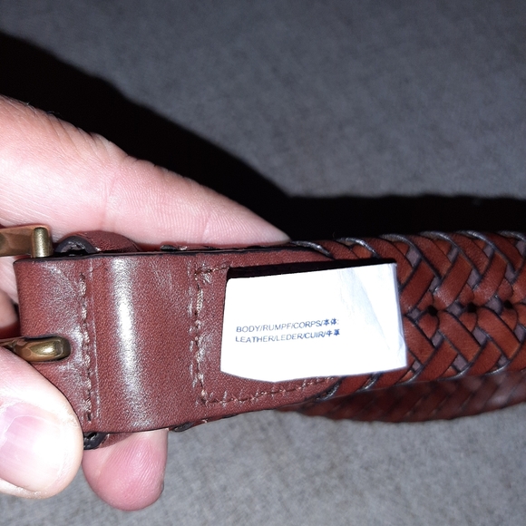 LAND'S END MEN'S BELT.46" L...BROWN. - Picture 4 of 6